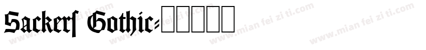 Sackers Gothic字体转换